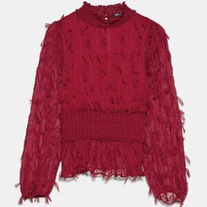 Zara red blouse, size xs, new